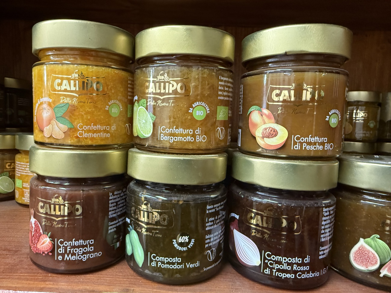 Confetture e composte artigianali di clementine, bergamotto e cipolla di Tropea